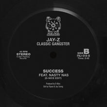 Load image into Gallery viewer, (FNJ-018) Jay-Z Classic Gangster Edits: “Sweet (A Tribe Called Quest Edit)” & “Success (D-Nice Edit)” feat. Nasty Nas