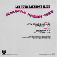 Load image into Gallery viewer, (FNJ-002) Maestro Fresh-Wes “Let Your Backbone Slide” b/w "I'm Showin' You"