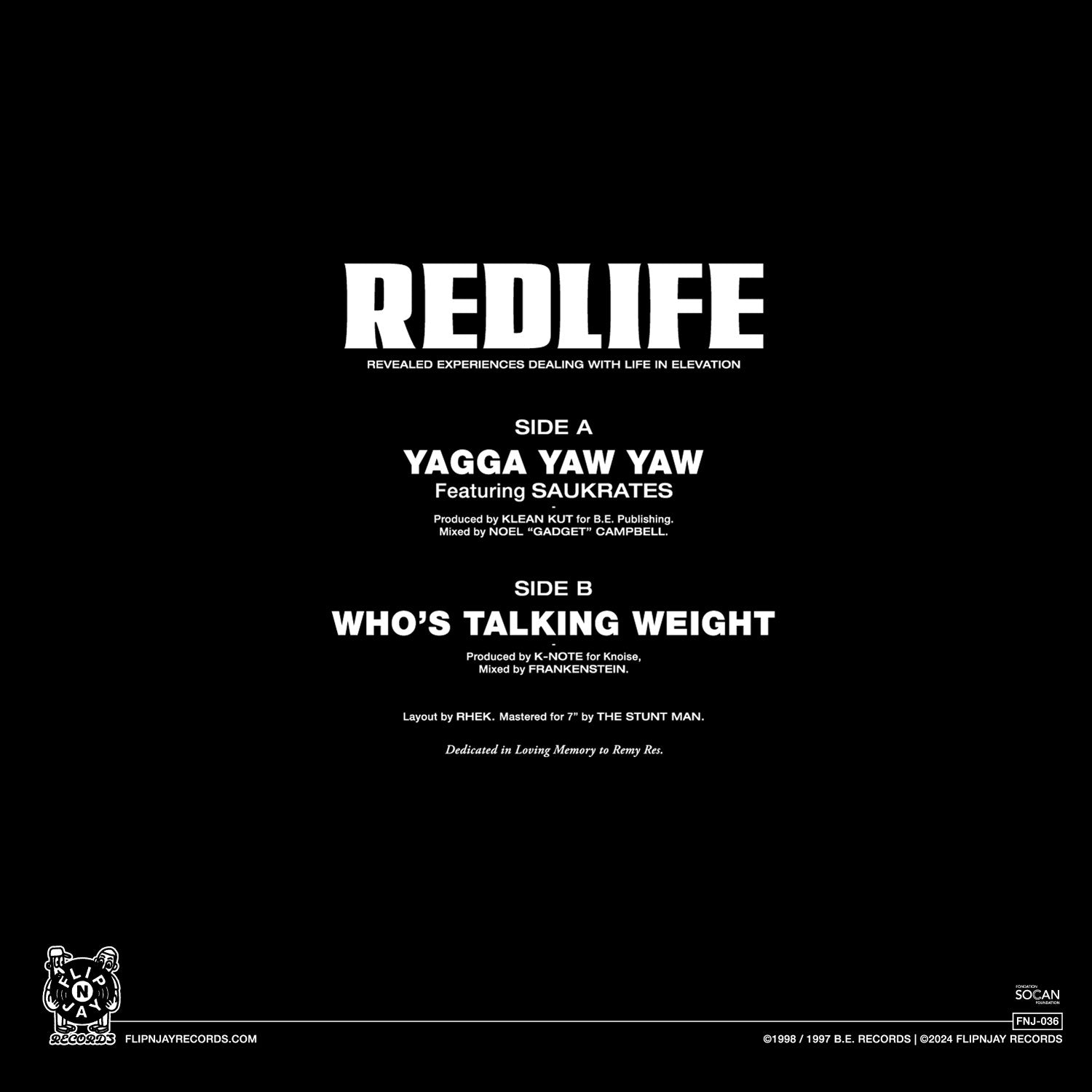 FNJ-036) Redlife “Yagga Yaw Yaw
